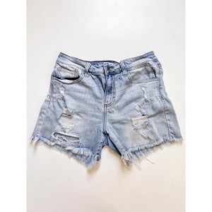 CJLA Carly Jean Los Angeles Larsen Jean Denim Distressed Shorts